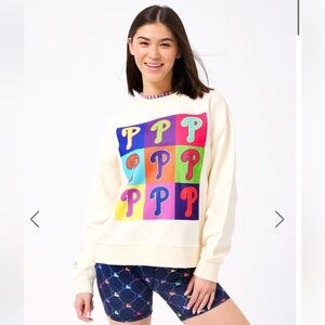 TEREZ PHILLIES CREW WITH NEON LOGOS